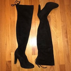 Black Heel Boots - OVER THE KNEE!